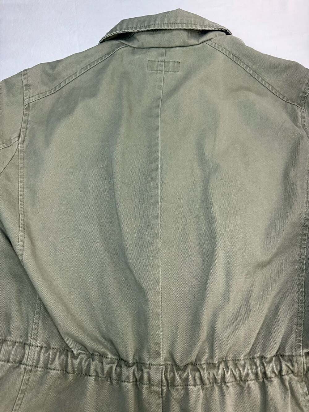 a.n.a A New Approach Women's XL Olive Green Military Utility Jacket Drawstring W - Picture 11 of 15